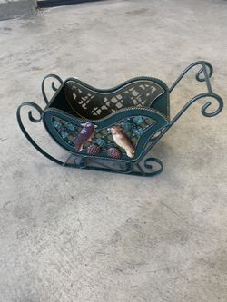 metal Christmas sleigh cart for decoration