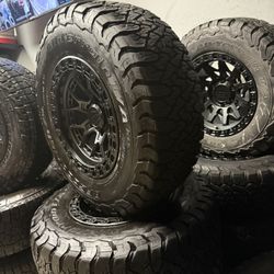 Vendo Rines Nuevos 17x9 De Ancho De 6-139.7 Con Llantas Instacion Y Balance Gratis 🚀🇺🇸☎️📱