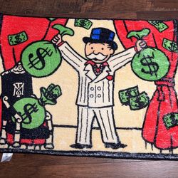 Monopoly Game Money Bags Carpet Rug Mat