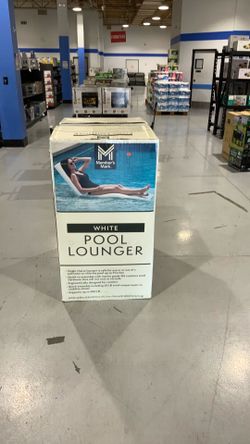 White pool lounger $150