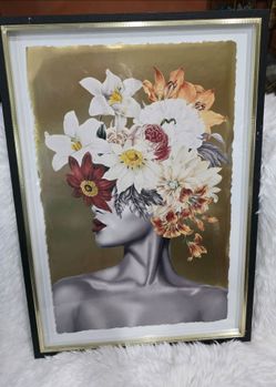 Blooming in Her Power Set of Four Framed Floral