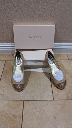 Jimmy Choo Glitter Flats