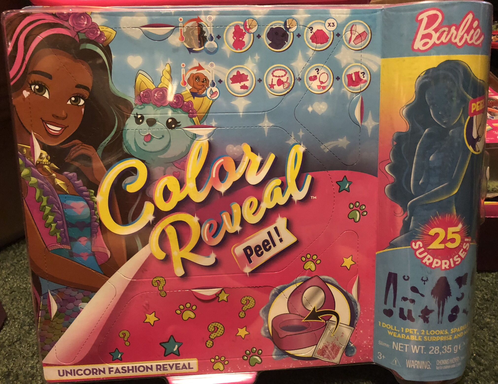 COLOR REVEAL BARBIE W 25 Surprises New