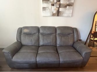 Modern Reclining Sofa Set + Coffee Table