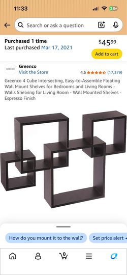 GreenCo Intersectional Wall Shelves
