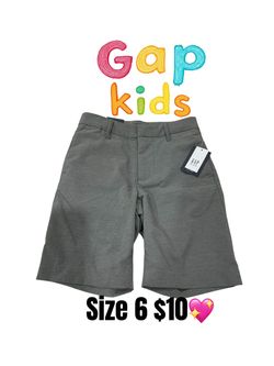 Gap Kids Gray Chino Shorts Size 6💖💖M19 V