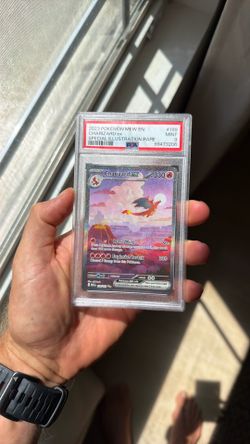 2023 pokemon mew en charizard ex special illustration rare #199 psa 9