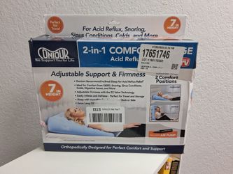 Contour 2-in-1 Comfort Wedge Inflatable Bed Wedge Pillow (With Pump)