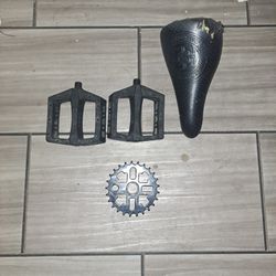 Bmx Fit Bike Co Seat, Fit Sprocket, Odyssey Pedals