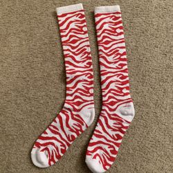 Brand New-Red Animal Print Socks(Up to 4 Pairs available)