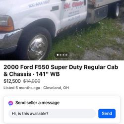 2000 Super Duty Tow Truck Flatbed  Don't Call The Number On The Truck 
