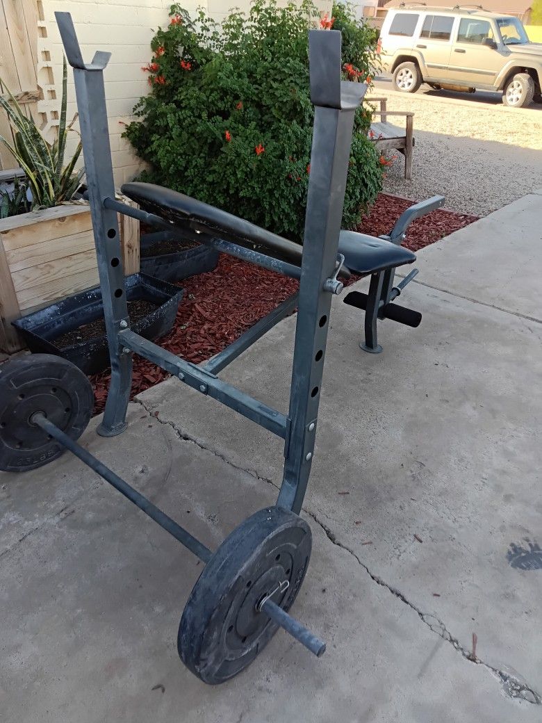 Weight Bench And Weighs $80 Obo