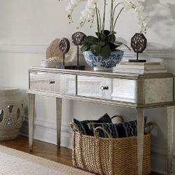 Ethan Allen Mirrored Console Table