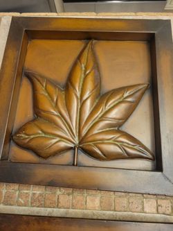 Framed Leaf art.