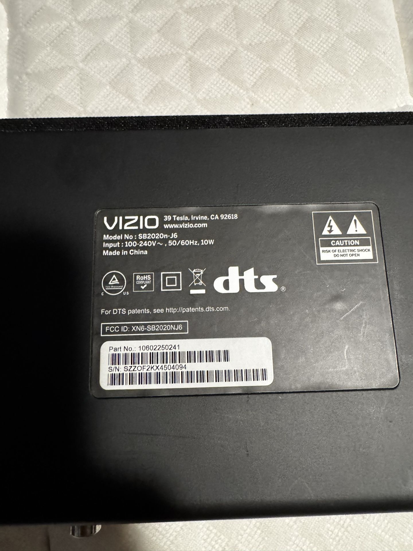 Vizio Sound Bar (bluetooth)