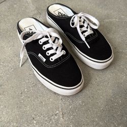 Vans - Lace Up Mules (kids 3.5) NEW