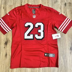 San Francisco 49ers McCaffrey Football Jersey Mens 3X Red