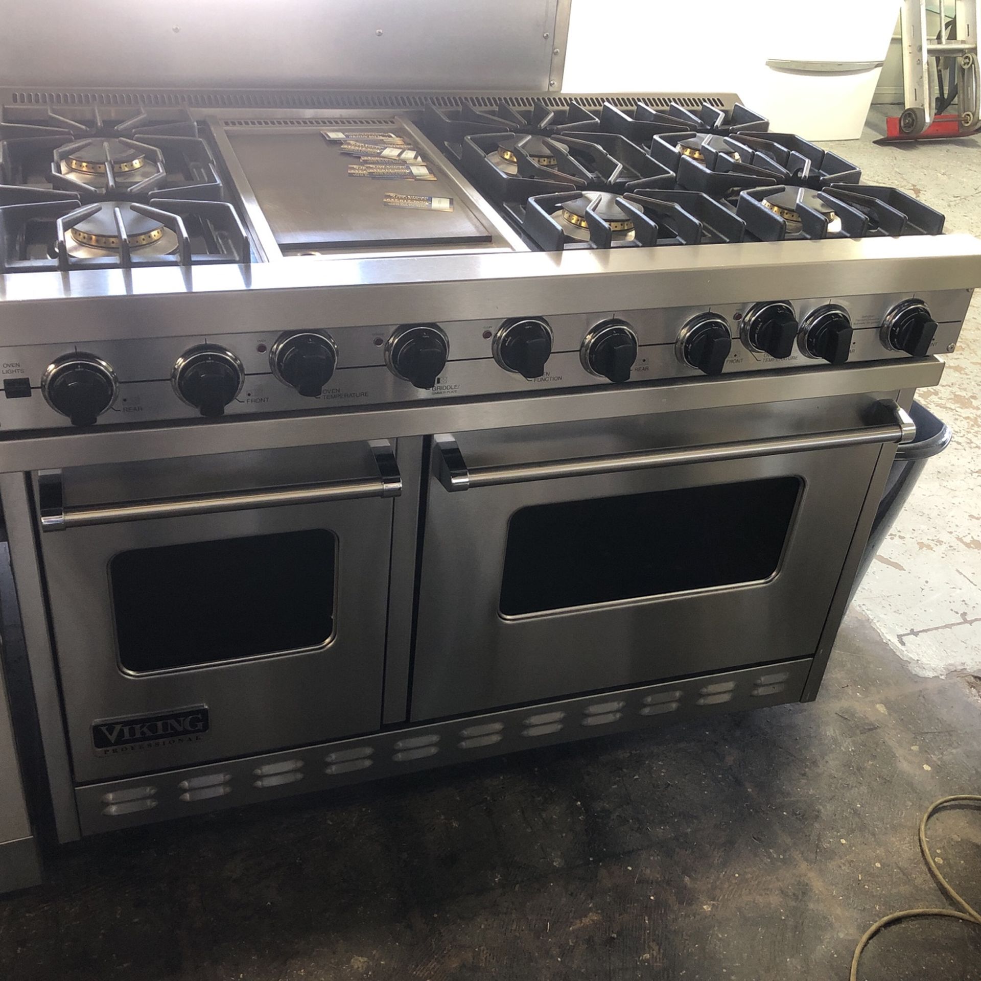 Viking 48” Stainless Steel All Gas Range Stove With Sealed Burners