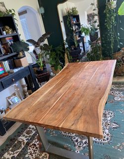 6ft live edge dining table