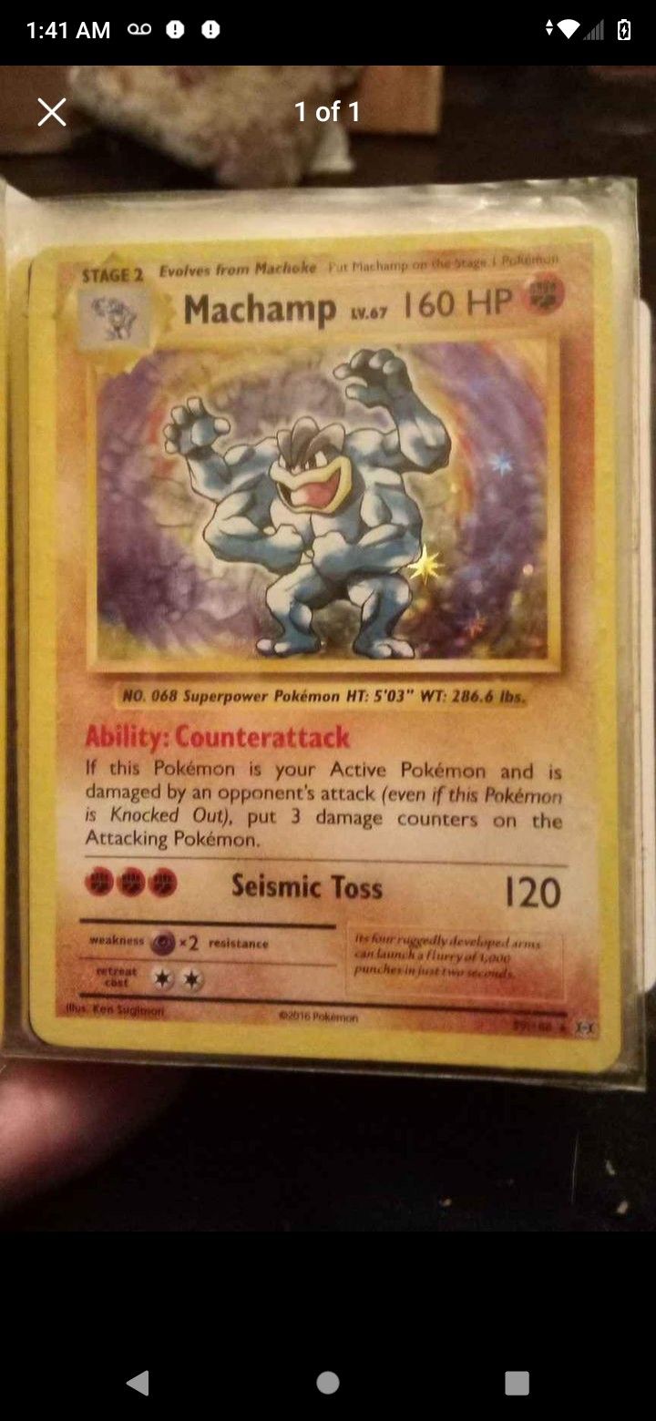 EXTREMELY RARE Machamp Holographic 