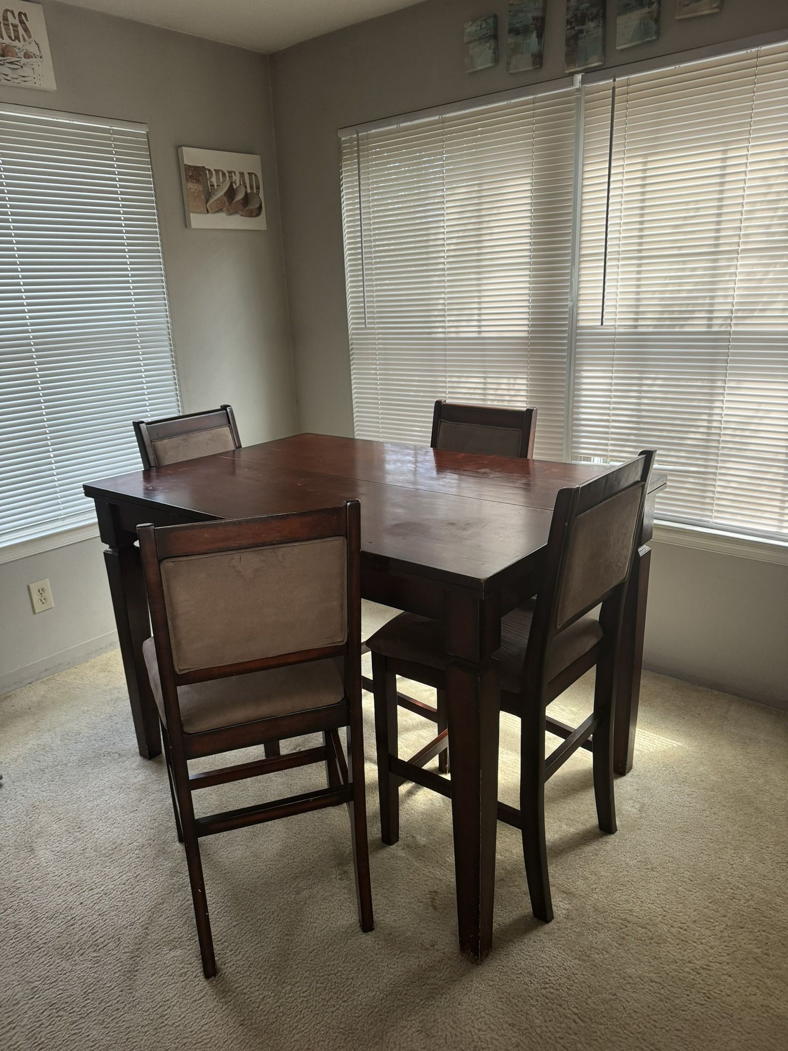 Dining room Table AND 4 Chairs