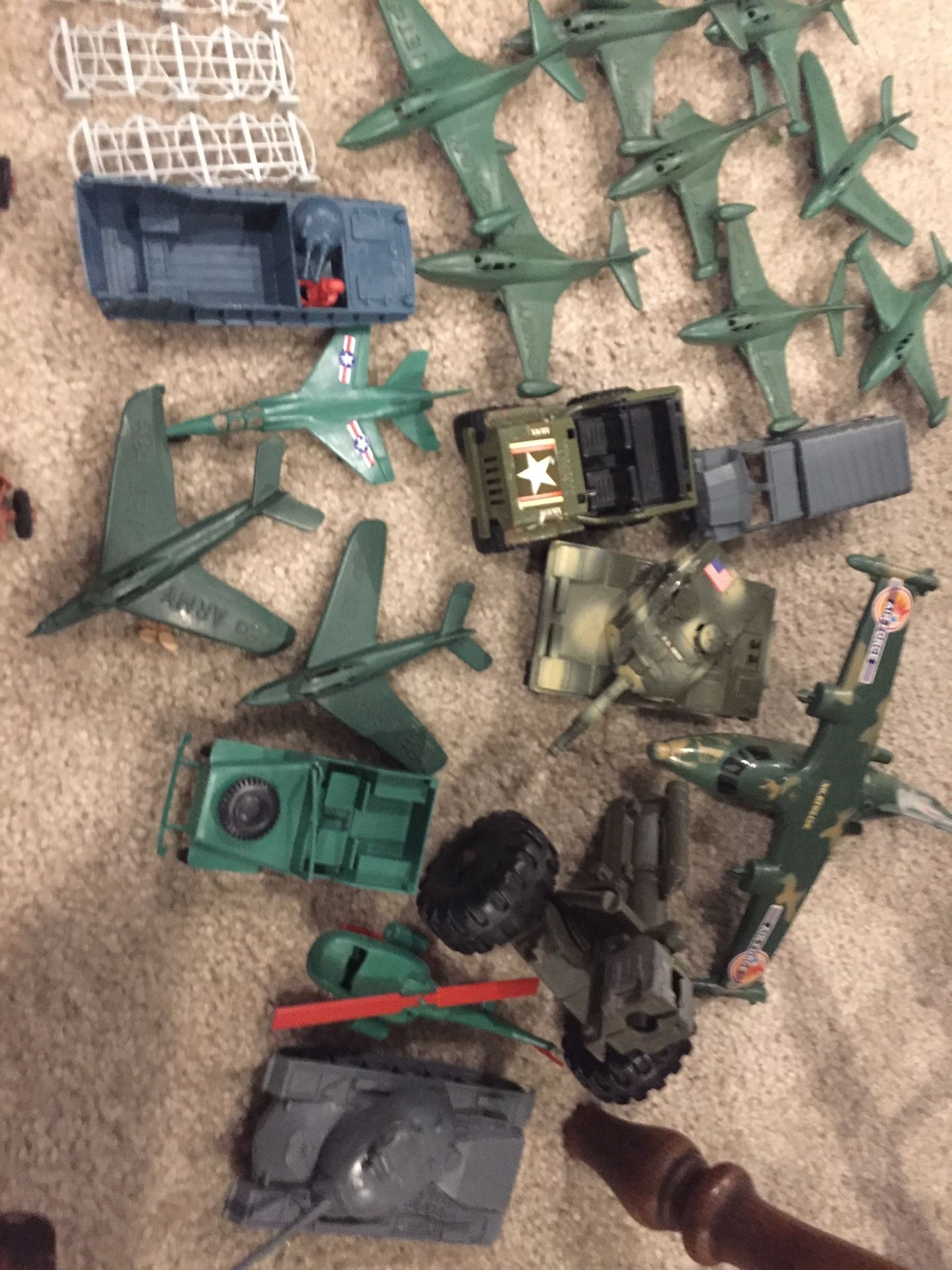 Assortment of Army Toys And Figurines