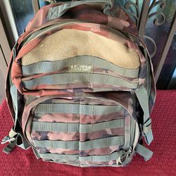Midway USA Tactical 45L MOLLE Rucksack Woodland Camo Backpack Bug Out Bag