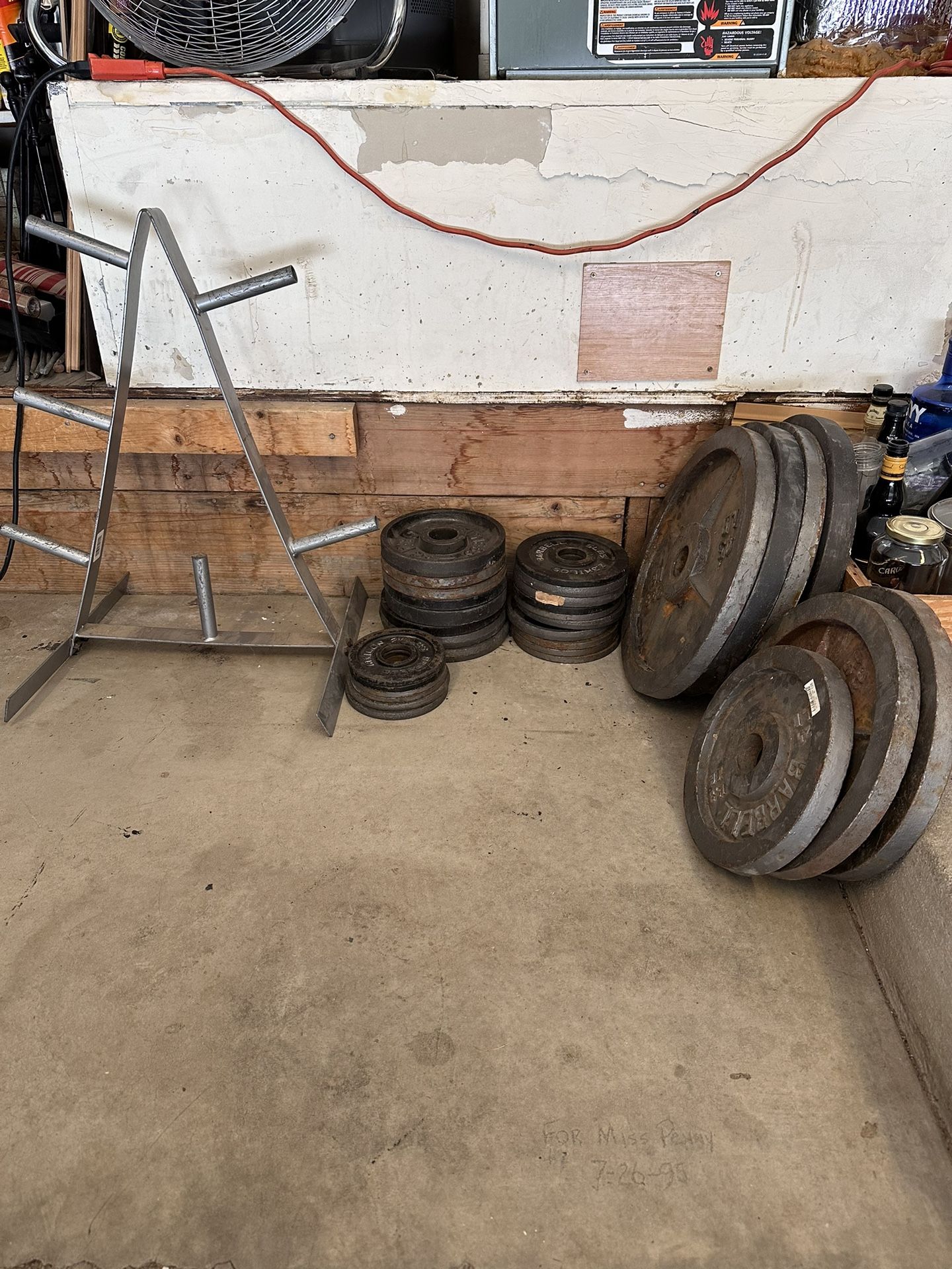 Weight Plates and Multipurpose Bench