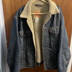 Levi’s Sherpa Jean Jacket XL 