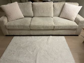 Cream colored couch