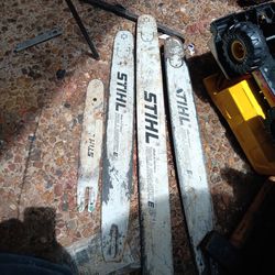 Four Stihl Chainsaw Bars Not Used Much 