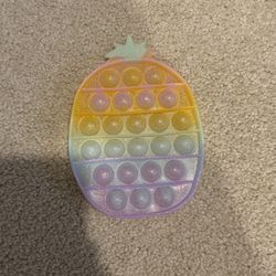Sparkly pineapple popping fidget toy