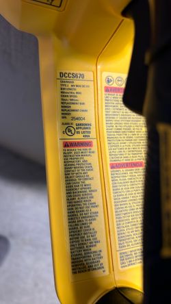 Dewalt Dccs670 Flex Volt Chain Saw 16 Inch  Tool Only