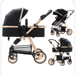 Blahoo (ALL) Black Stroller w/ Crib Mobile