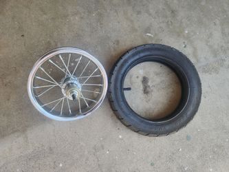 24v Scooter Rear Wheel Rim Hub w/ Tire