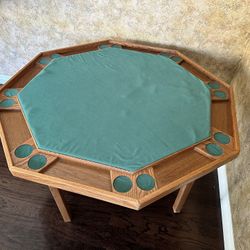 Poker Table With Foldable Legs 