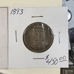1893 Isabella Commemorative Silver Quarter