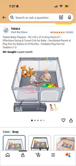 Baby playpen 50x50x27