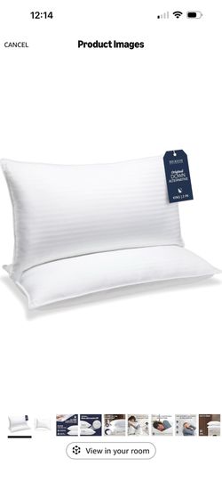 Beckham Hotel Collection Bed Pillows King Size Set of 2 - Down Alternative Pillow for Back, Stomach or Side Sleepers