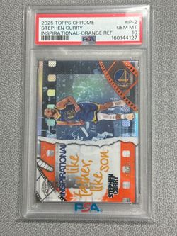 Stephen Curry Inspirational /25 PSA 10