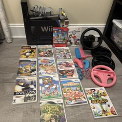 Wii w/Accessories & Games