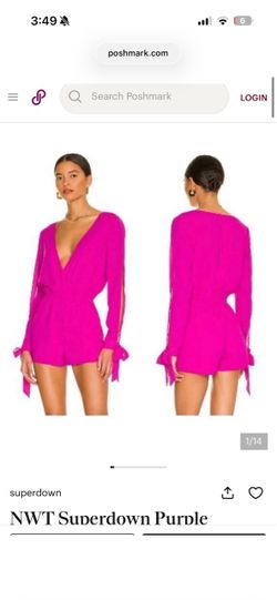 Superdown purple Jocelyn romper xs