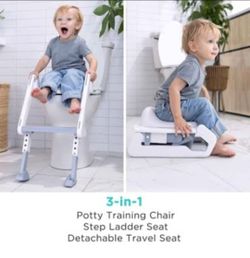 3-in-1 Potty Training Seat with Step Stool Ladder