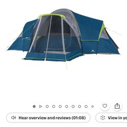 Ozark Trail 10-Person Dome Tent with Screen Porch, 3-Room Family Camping Tent