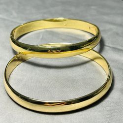 Sterling Silver 8mm Gold Plated Bracelets 🎁✨