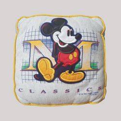 Ytg 1980s Walt Disney Co by Genus Mickey Mouse Classics Throw Pillow 12" x 12"