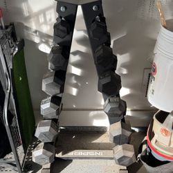 Dumbbell Weights w/ Rack