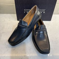 👞 Giorgio Brutini – Le Glove Men’s Navy Blue Leather Loafers | Size 12 M