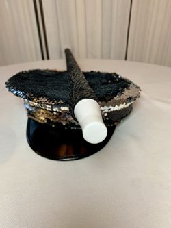 Sequin Hat And Cane