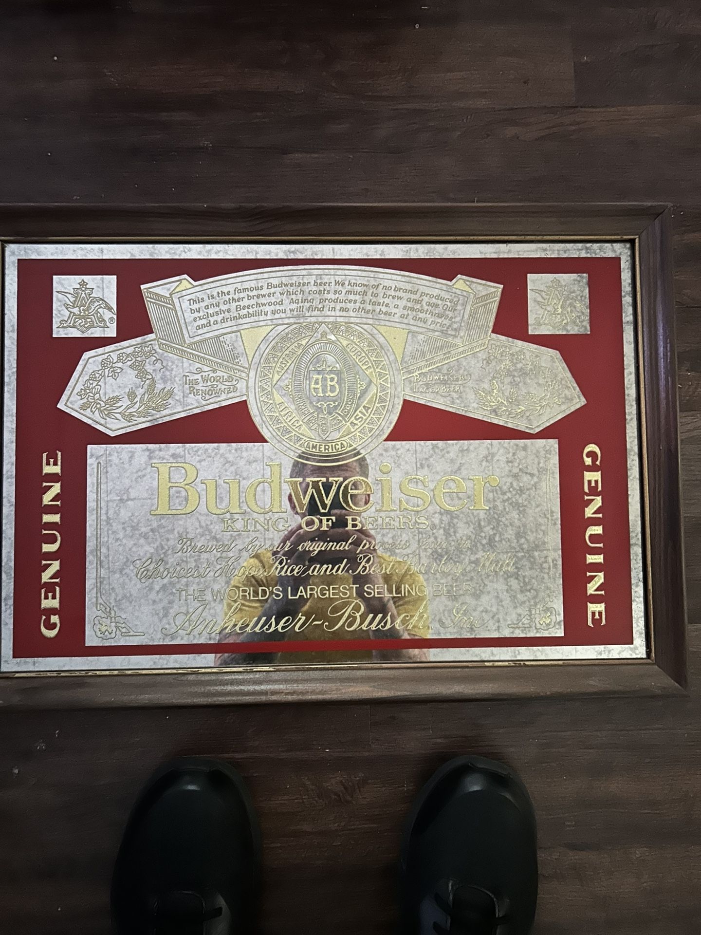 Authentic Budweiser Mirror 1999